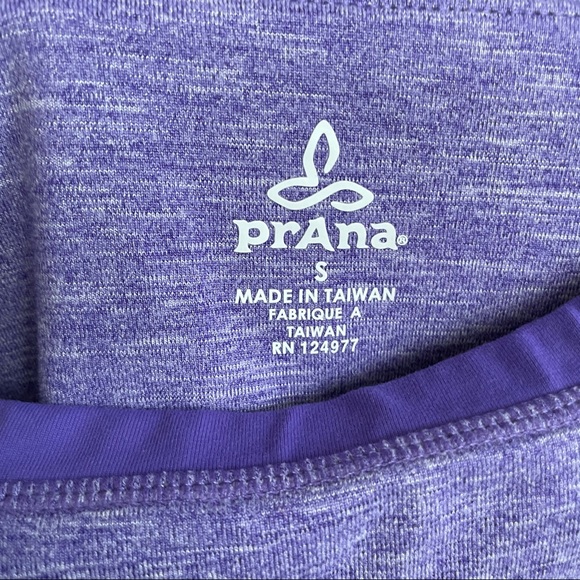 PRANA Tori Yoga Cropped Capri Leggings Purple Women’s size small - Picture 6 of 6